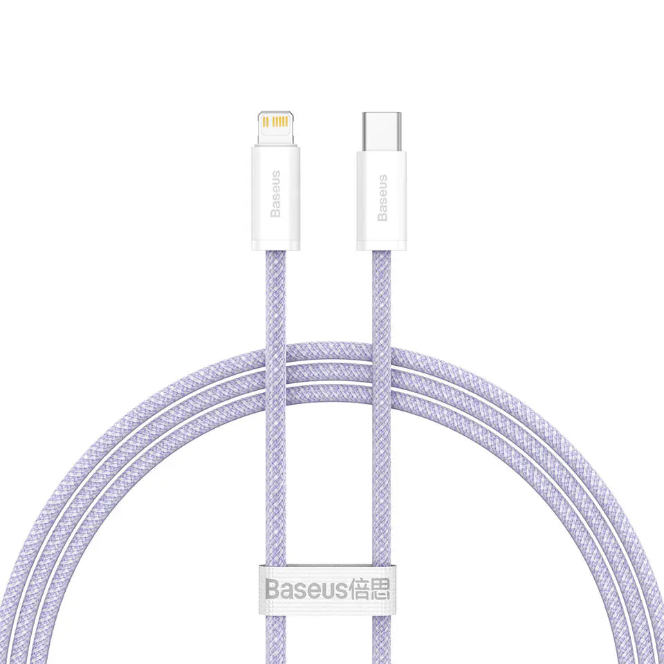 Baseus Dynamic 2 Series USB-C – To Lightning PD 20W 1m – Purple - TecHub