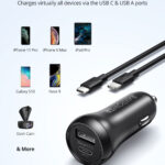 RAVPower-2-Pack-PD-Pioneer-30W-2-Port-USB-Car-Charger-with-Type-C-Lightning-Cable-Combo-RP-VC015-Black-6